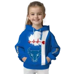 buffalo bulls football heartbeat royal blue hoodie best selling