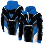 buffalo bulls futuristic pattern royal blue black hoodie best selling