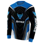 buffalo bulls futuristic pattern royal blue black hoodie best selling