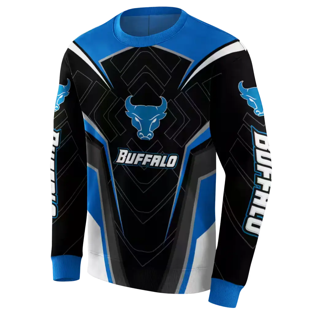 buffalo bulls futuristic pattern royal blue black hoodie new arrival buffalo bulls futuristic pattern royal blue black hoodie new arrival