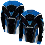 buffalo bulls futuristic pattern royal blue black hoodie best selling