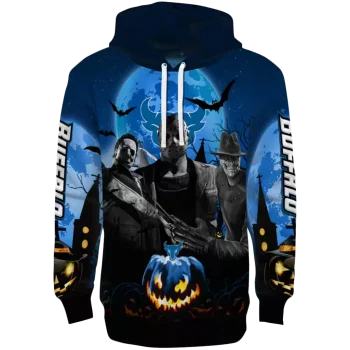 buffalo bulls halloween vibes royal blue black hoodie best selling