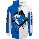 buffalo bulls heartbeat graphic royal blue hoodie best selling