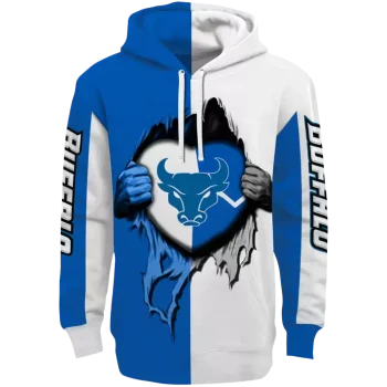 buffalo bulls heartbeat graphic royal blue hoodie best selling