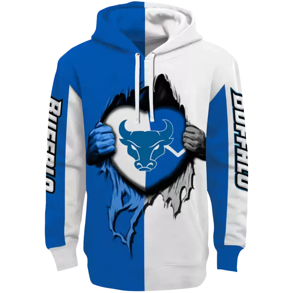 buffalo bulls heartbeat graphic royal blue hoodie best selling buffalo bulls heartbeat graphic royal blue hoodie best selling