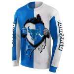 buffalo bulls heartbeat graphic royal blue hoodie best selling