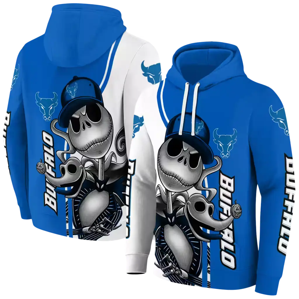 buffalo bulls jack skellington royal blue hoodie fashion forward buffalo bulls jack skellington royal blue hoodie fashion forward