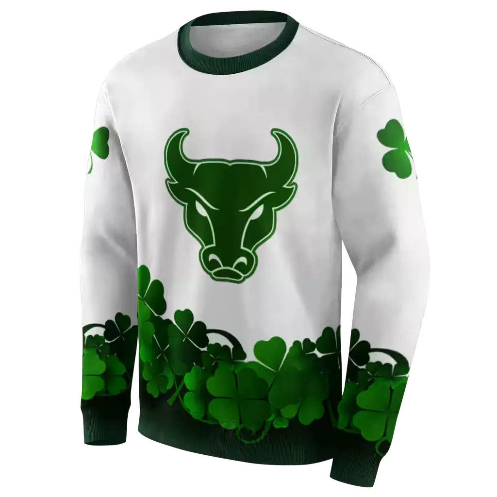 buffalo bulls lucky motif white green hoodie new arrival buffalo bulls lucky motif white green hoodie new arrival