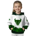 buffalo bulls lucky motif white green hoodie best selling