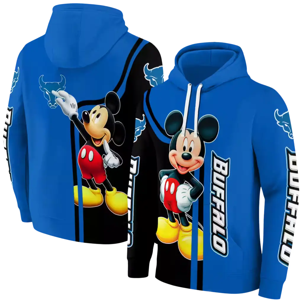 buffalo bulls mickey mouse royal blue black hoodie fashion forward buffalo bulls mickey mouse royal blue black hoodie fashion forward