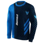buffalo bulls monogram pattern royal blue hoodie best selling