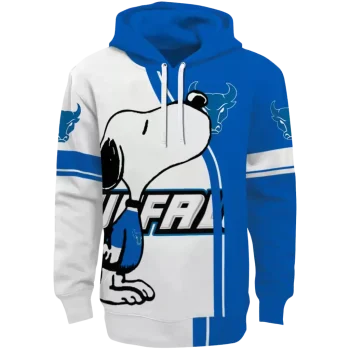 buffalo bulls playful snoopy royal blue hoodie best selling