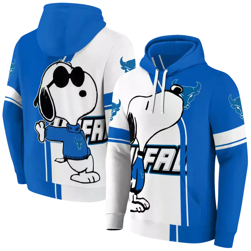 buffalo bulls playful snoopy royal blue hoodie fashion forward buffalo bulls playful snoopy royal blue hoodie fashion forward