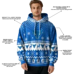 buffalo bulls reindeer motif royal blue hoodie best selling