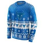buffalo bulls reindeer motif royal blue hoodie best selling