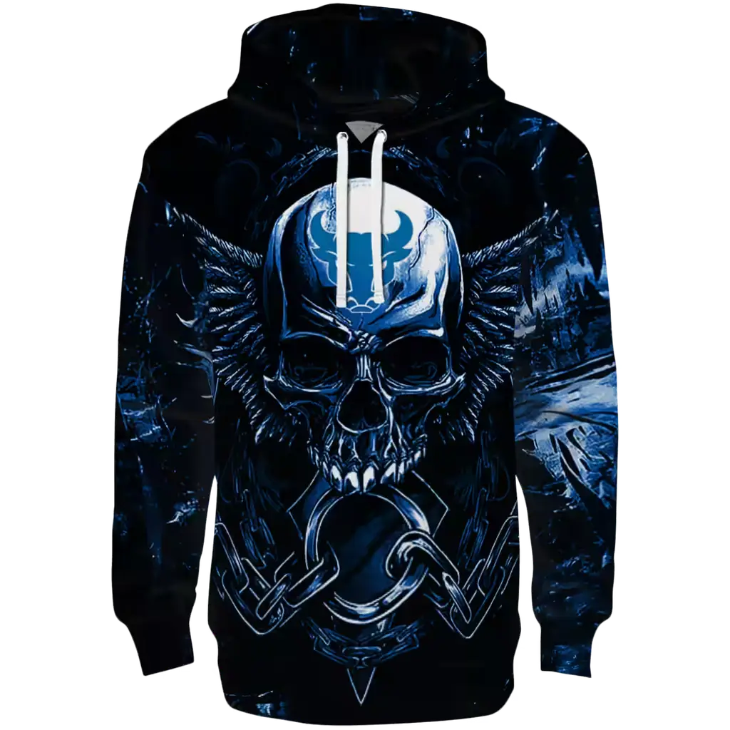 buffalo bulls skull artwork royal blue black hoodie best selling buffalo bulls skull artwork royal blue black hoodie best selling