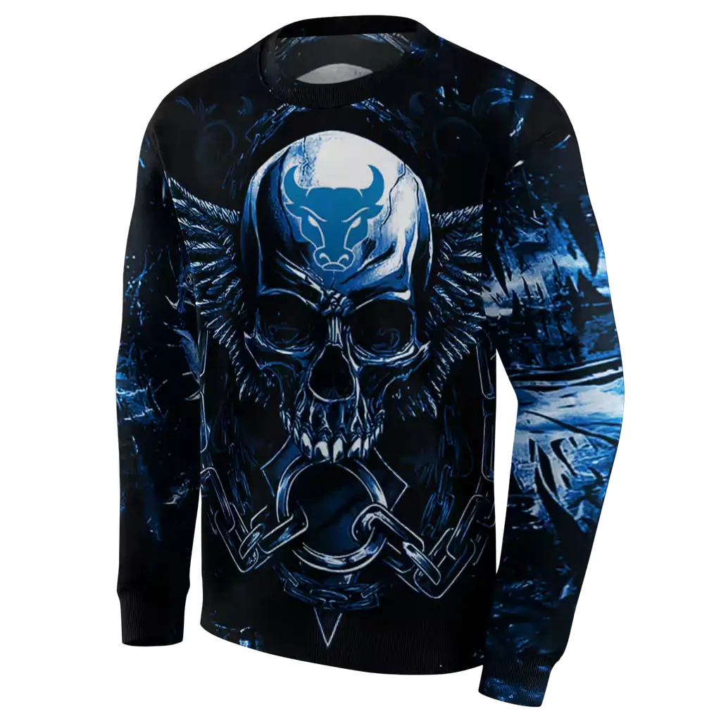 buffalo bulls skull artwork royal blue black hoodie new arrival buffalo bulls skull artwork royal blue black hoodie new arrival