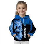 buffalo bulls skull motif royal blue black hoodie best selling