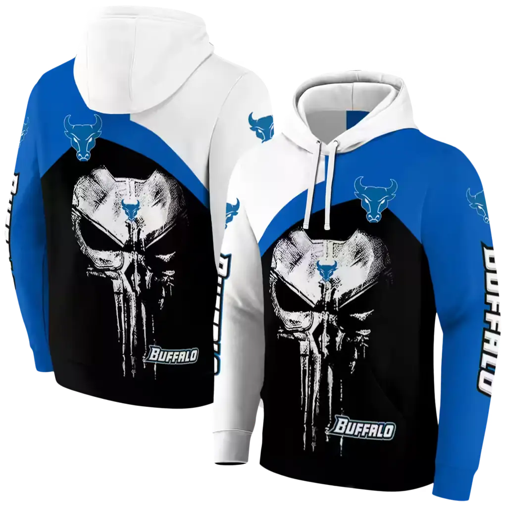 buffalo bulls skull punisher white black hoodie fashion forward buffalo bulls skull punisher white black hoodie fashion forward