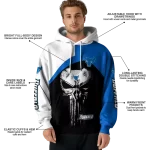 buffalo bulls skull punisher white black hoodie best selling