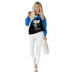 buffalo bulls skull punisher white black hoodie best selling