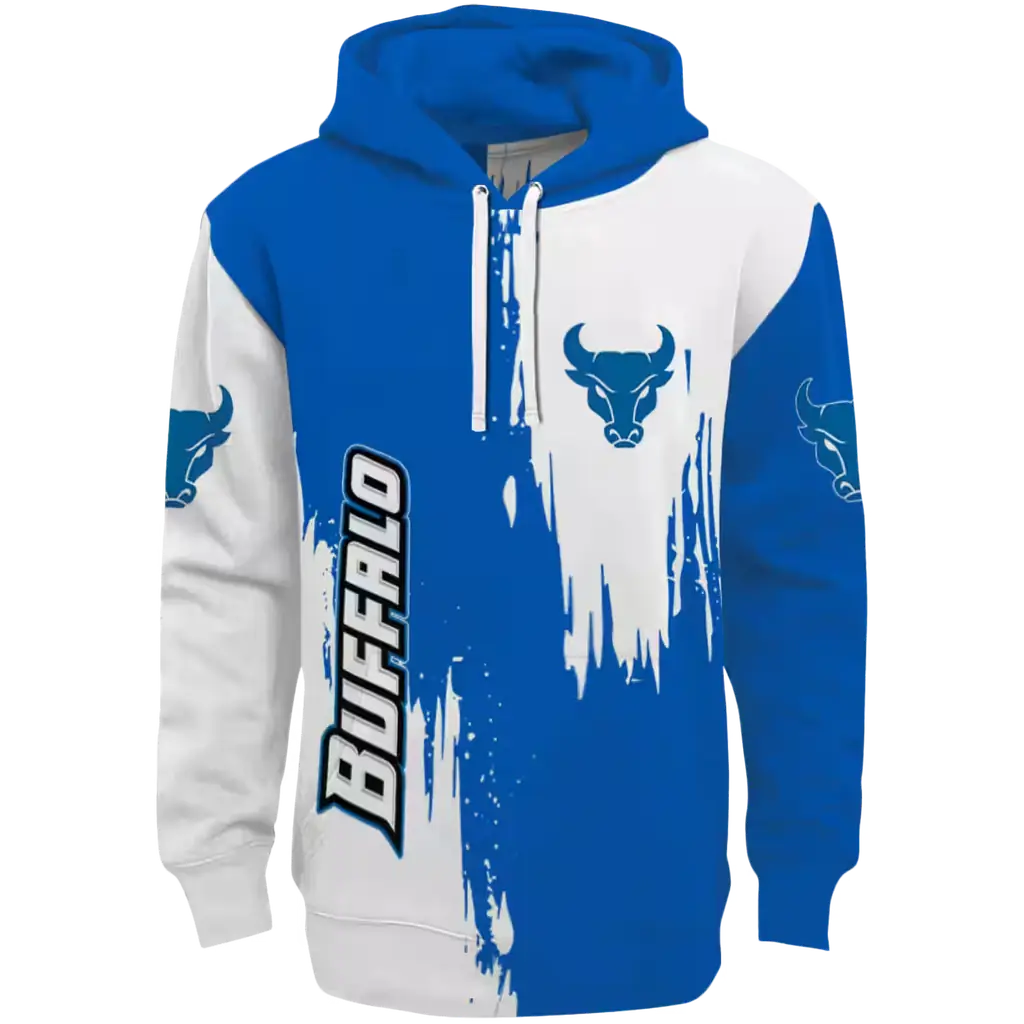 buffalo bulls splatter effect royal blue hoodie best selling buffalo bulls splatter effect royal blue hoodie best selling