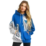 buffalo bulls splatter effect royal blue hoodie best selling