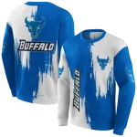 buffalo bulls splatter effect royal blue hoodie best selling