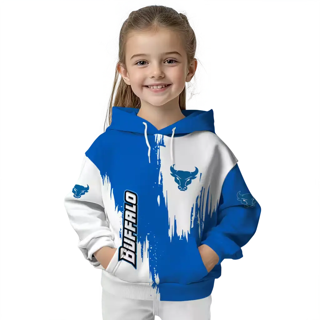 buffalo bulls splatter effect royal blue hoodie top rated buffalo bulls splatter effect royal blue hoodie top rated