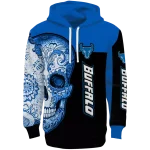 buffalo bulls sugar skull royal blue black hoodie best selling