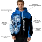 buffalo bulls sugar skull royal blue black hoodie best selling