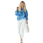 buffalo bulls tie dye pattern royal blue hoodie best selling