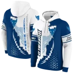 buffalo bulls triangular pattern royal blue white hoodie best selling