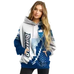 buffalo bulls triangular pattern royal blue white hoodie best selling