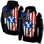 byu cougars american pride black hoodie best selling