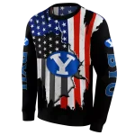 byu cougars american pride black hoodie best selling
