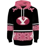 byu cougars awareness ribbon black pink hoodie best selling