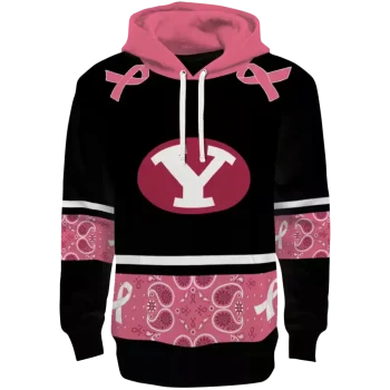 byu cougars awareness ribbon black pink hoodie best selling
