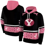 byu cougars awareness ribbon black pink hoodie best selling