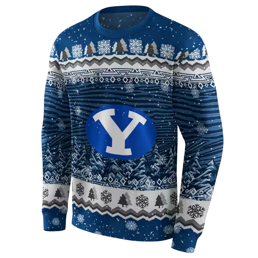 byu cougars christmas trees blue hoodie new arrival byu cougars christmas trees blue hoodie new arrival