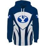 byu cougars concentric lines blue black hoodie best selling