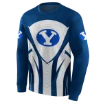 byu cougars concentric lines blue black hoodie best selling