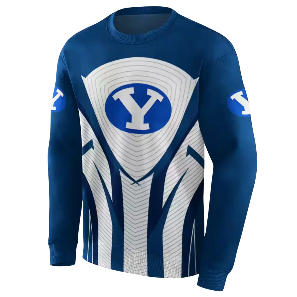 byu cougars concentric lines blue black hoodie new arrival byu cougars concentric lines blue black hoodie new arrival