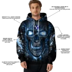 byu cougars demonic skull blue black hoodie best selling