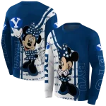 byu cougars minnie mouse blue hoodie best selling