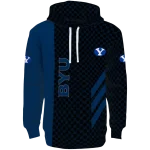 byu cougars monogram pattern blue hoodie best selling