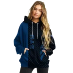 byu cougars monogram pattern blue hoodie best selling