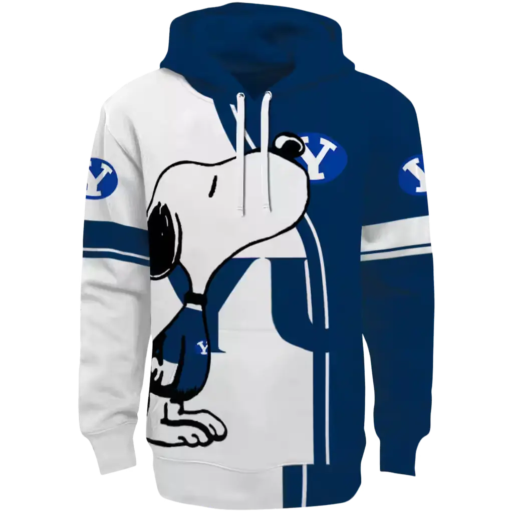 byu cougars playful snoopy blue hoodie best selling byu cougars playful snoopy blue hoodie best selling