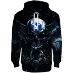 byu cougars skull artwork blue black hoodie best selling