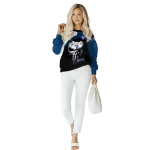 byu cougars skull punisher white black hoodie best selling